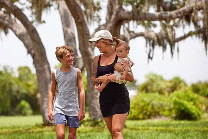 family at the park