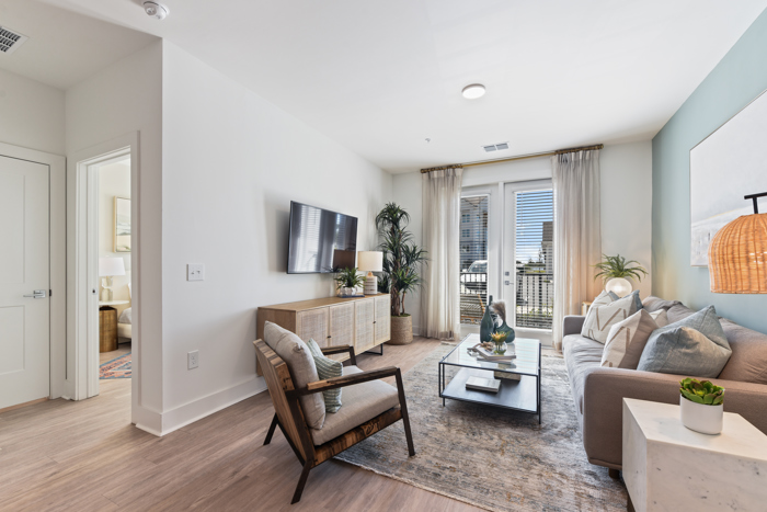living room staged