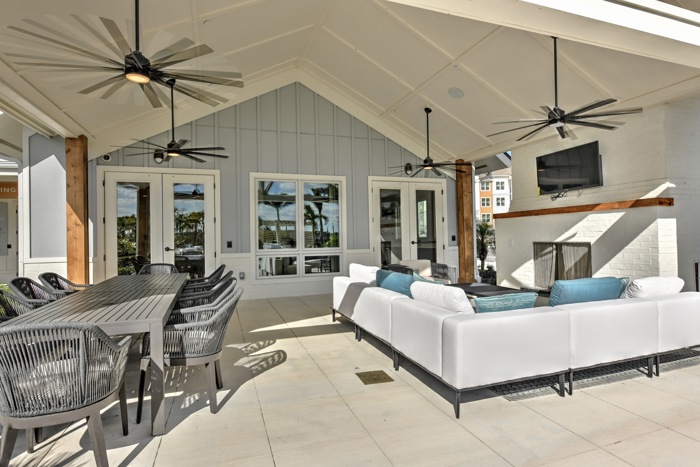 social patio seating